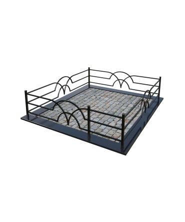 Металлическая ограда №17